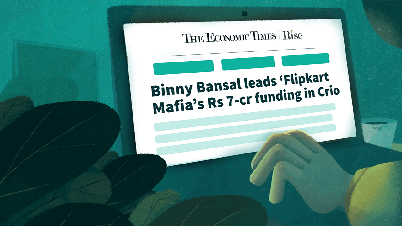 Crio featured in The Economic Times