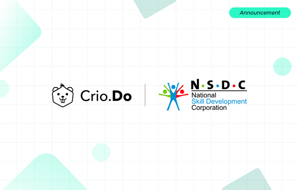 Crio is Now the Official Partner of NSDC (National Skill Development Corporation)