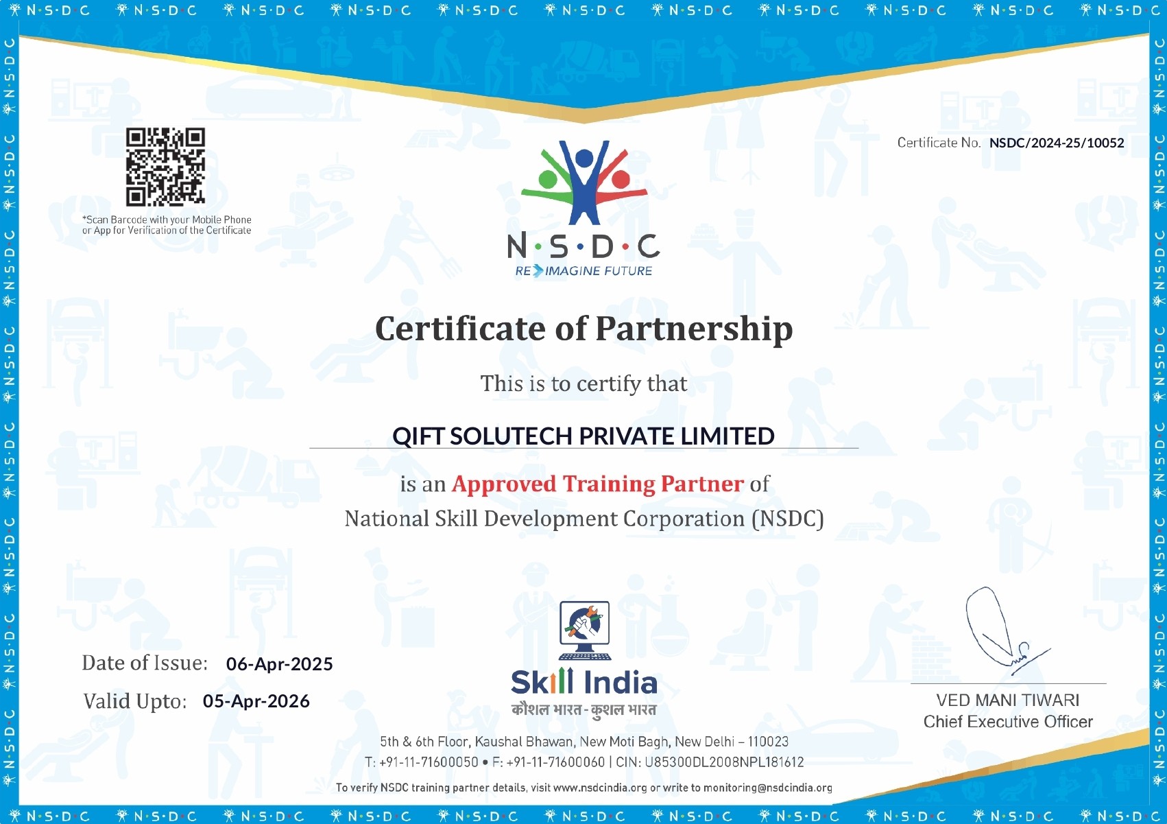 Certificate