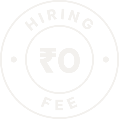 Hiring Fee Badge White