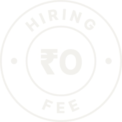 Hiring Fee Badge White